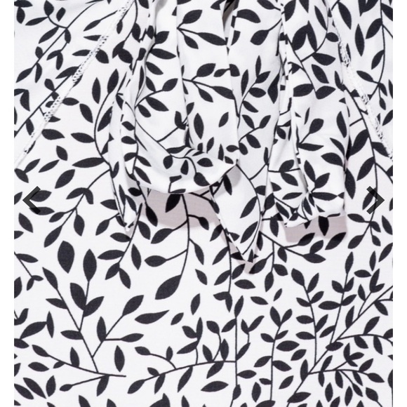 🆕 leaf print puff sleeve mini dress - Picture 5 of 5